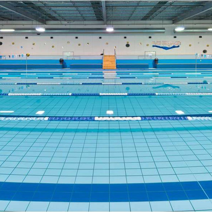 Indoor commercial lap pool at Paul Sadler Swimland